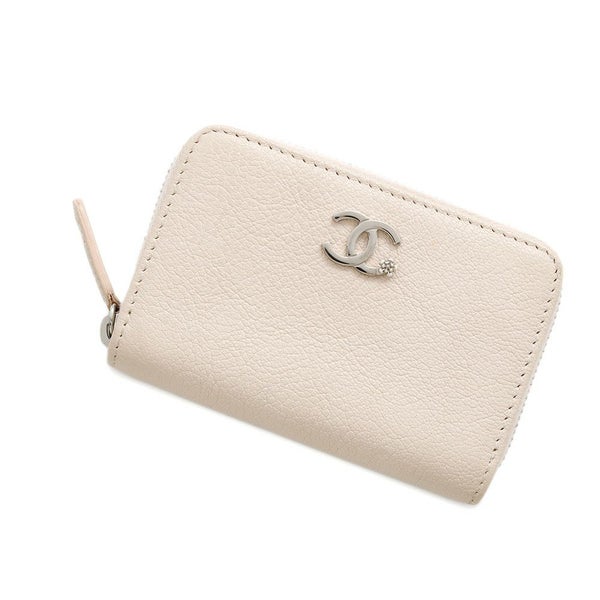 シャネル コインケース ラッキーフラワー ラウンドジップ レザー A81648 CHANEL 財布