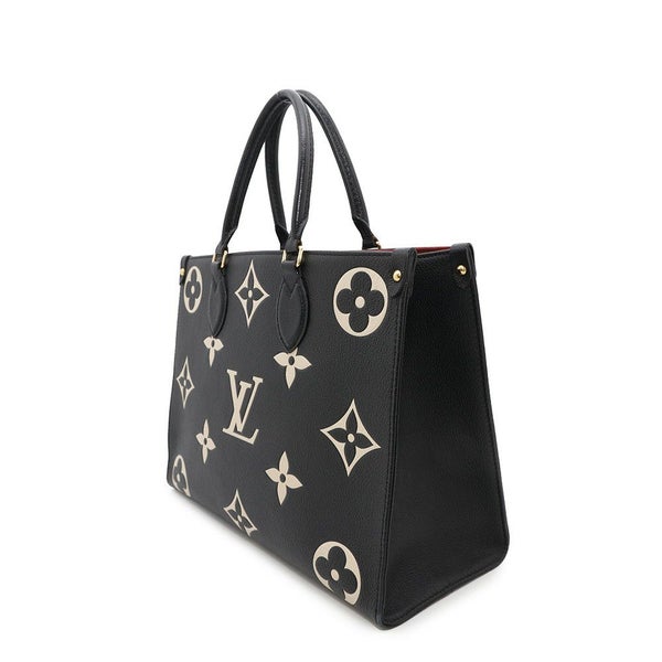 ルイヴィトン トートバッグ モノグラム・アンプラント オンザゴーMM M45495 2way ショルダーバッグ ブラック 黒