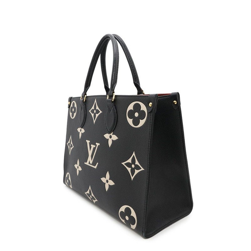 ルイヴィトン トートバッグ モノグラム・アンプラント オンザゴーMM M45495 2way ショルダーバッグ ブラック 黒