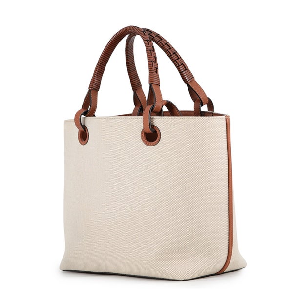 ロエベ トートバッグ アナグラム スモール キャンバス/レザー  A717S72X06 LOEWE 2wayショルダーバッグ