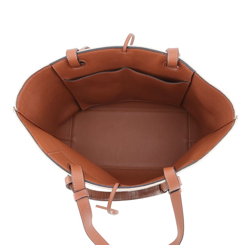 ロエベ トートバッグ アナグラム スモール キャンバス/レザー  A717S72X06 LOEWE 2wayショルダーバッグ