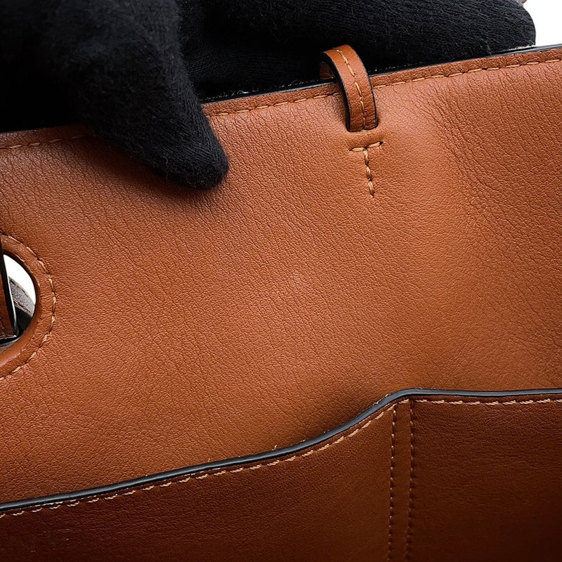 ロエベ トートバッグ アナグラム スモール キャンバス/レザー  A717S72X06 LOEWE 2wayショルダーバッグ