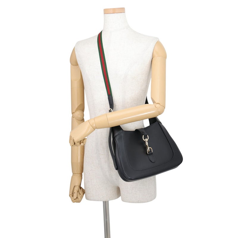 グッチ ショルダーバッグ ジャッキー スモール レザー 782849 GUCCI 2way 黒