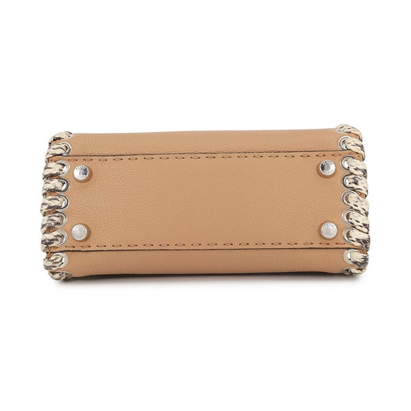 フェンディ ハンドバッグ ミニ ピーカブー セレリア レザー/パイソン 8BN244 FENDI 2way