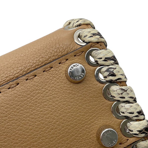 フェンディ ハンドバッグ ミニ ピーカブー セレリア レザー/パイソン 8BN244 FENDI 2way