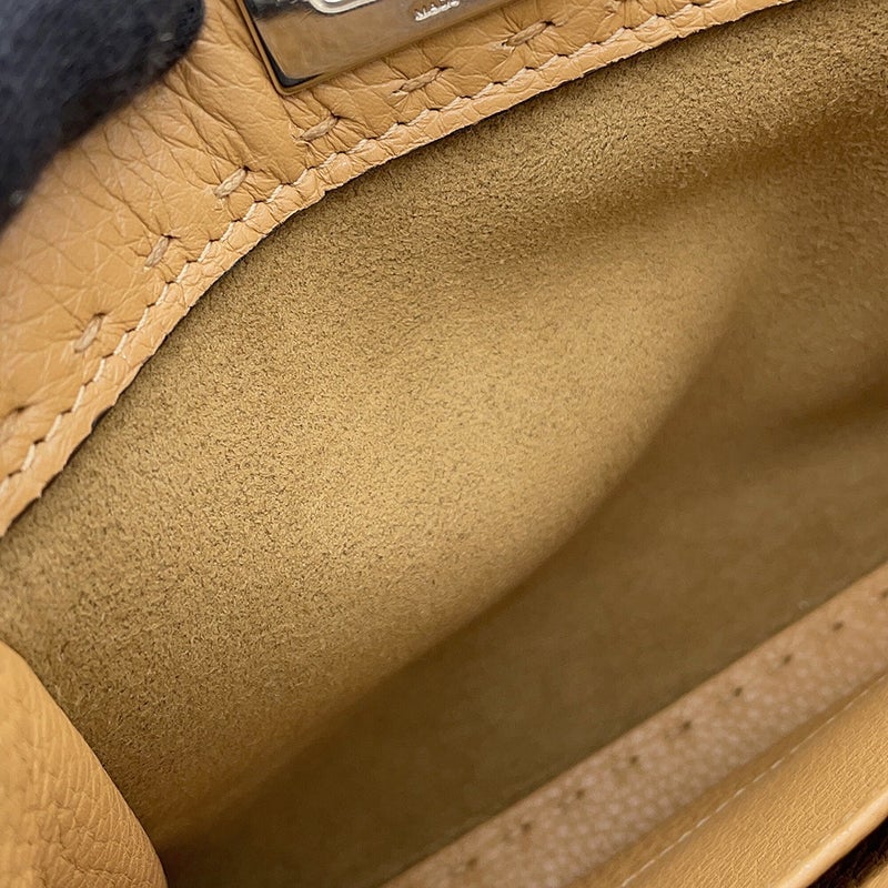 フェンディ ハンドバッグ ミニ ピーカブー セレリア レザー/パイソン 8BN244 FENDI 2way