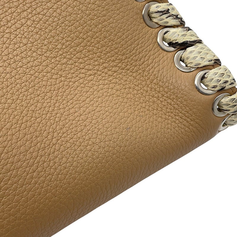 フェンディ ハンドバッグ ミニ ピーカブー セレリア レザー/パイソン 8BN244 FENDI 2way