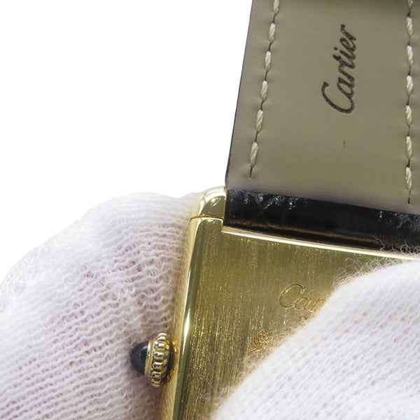 カルティエ マスト タンク LM Cartier 腕時計 黒文字盤 ヴィンテージ