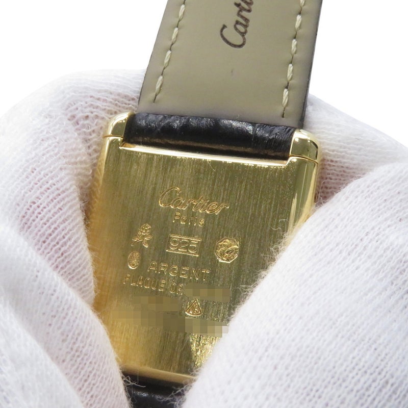 カルティエ マスト タンク LM Cartier 腕時計 黒文字盤 ヴィンテージ