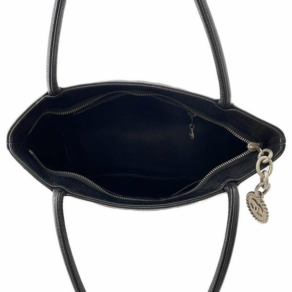 シャネル トートバッグ 復刻トート ココマーク マトラッセ キルティング キャビアスキン A01804 CHANEL 黒