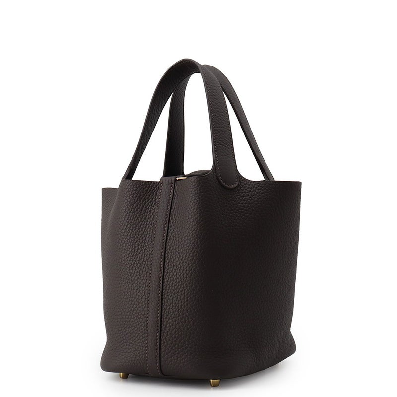 エルメス ハンドバッグ ピコタンロックPM べブラン/ゴールド金具 トリヨンクレマンス G刻印 HERMES