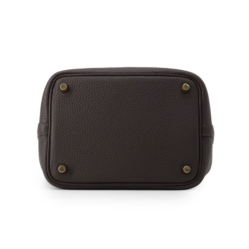 エルメス ハンドバッグ ピコタンロックPM べブラン/ゴールド金具 トリヨンクレマンス G刻印 HERMES
