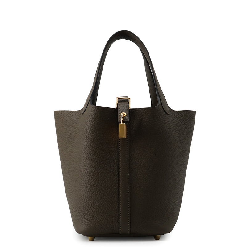 エルメス ハンドバッグ ピコタンロックPM ヴェールロデン/ゴールド金具 トリヨンクレマンス G刻印 HERMES