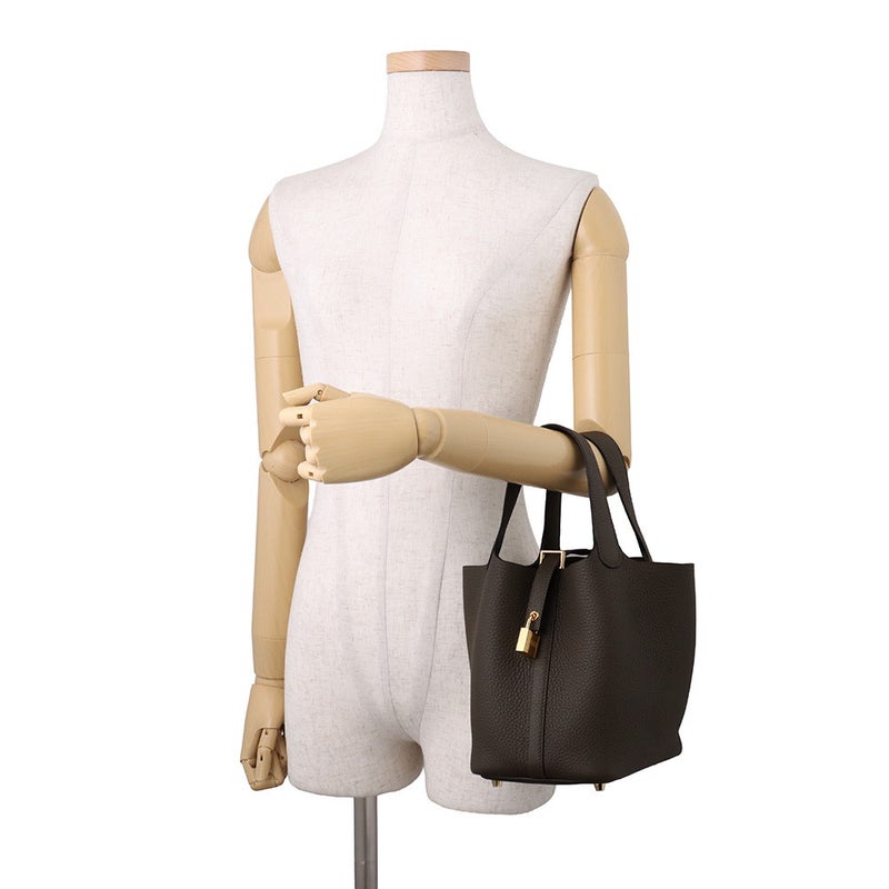エルメス ハンドバッグ ピコタンロックPM ヴェールロデン/ゴールド金具 トリヨンクレマンス G刻印 HERMES