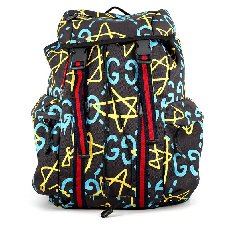 グッチ リュックサック ゴースト バックパック ナイロン/キャンバス 429037 GUCCI バッグ リュック 黒
