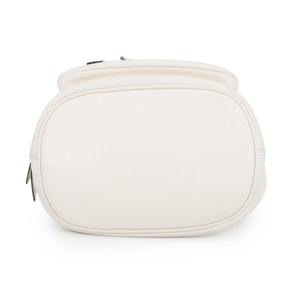 プラダ ハンドバッグ デュエット トライアングルロゴ 巾着 レザー 1BH038 PRADA 2wayショルダーバッグ 白