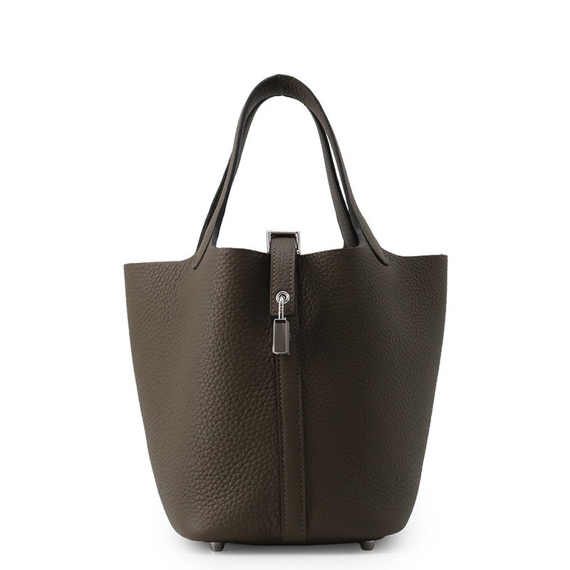 エルメス ハンドバッグ ピコタンロックPM ヴェールロデン/シルバー金具 トリヨンクレマンス G刻印 HERMES