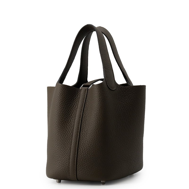 エルメス ハンドバッグ ピコタンロックPM ヴェールロデン/シルバー金具 トリヨンクレマンス G刻印 HERMES