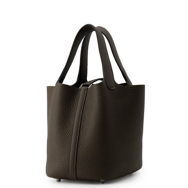 エルメス ハンドバッグ ピコタンロックPM ヴェールロデン/シルバー金具 トリヨンクレマンス G刻印 HERMES