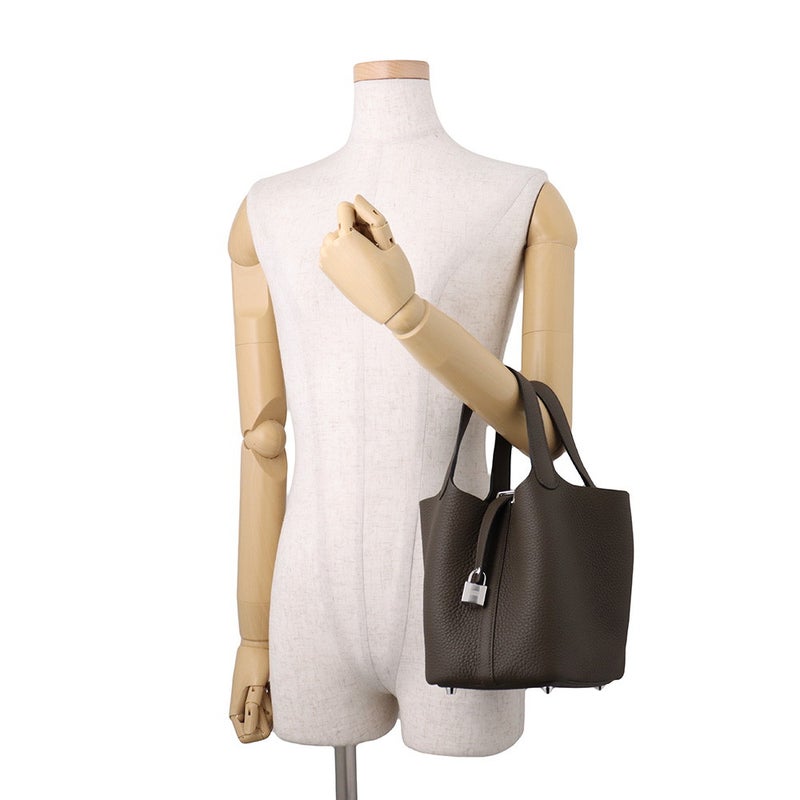 エルメス ハンドバッグ ピコタンロックPM ヴェールロデン/シルバー金具 トリヨンクレマンス G刻印 HERMES