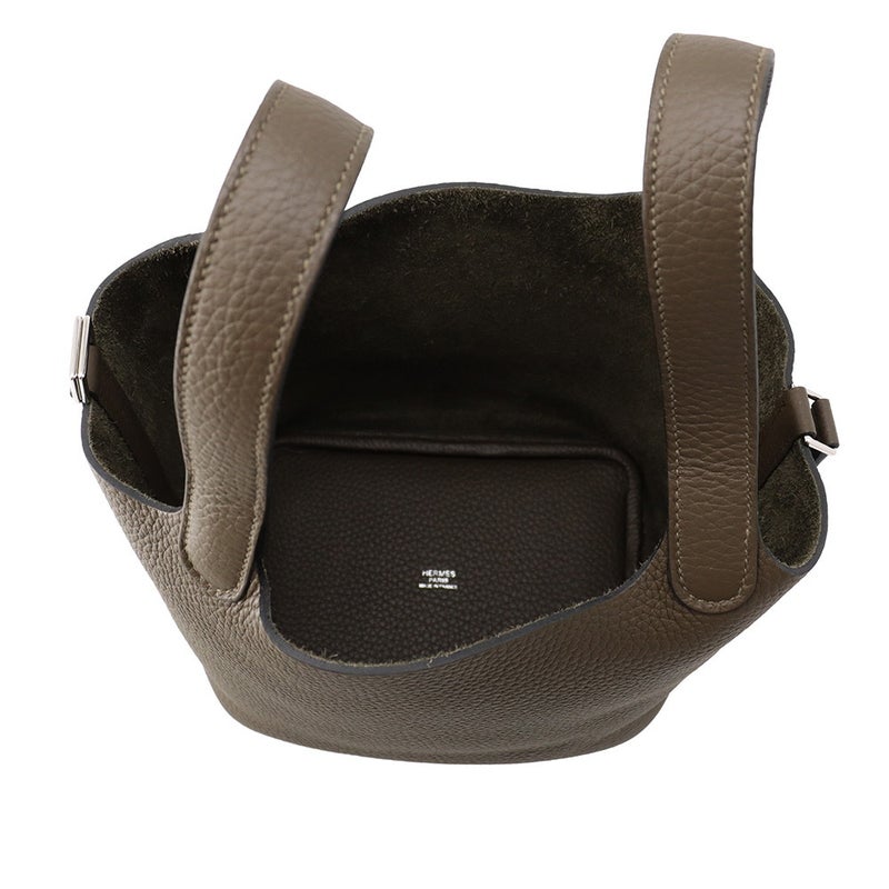 エルメス ハンドバッグ ピコタンロックPM ヴェールロデン/シルバー金具 トリヨンクレマンス G刻印 HERMES