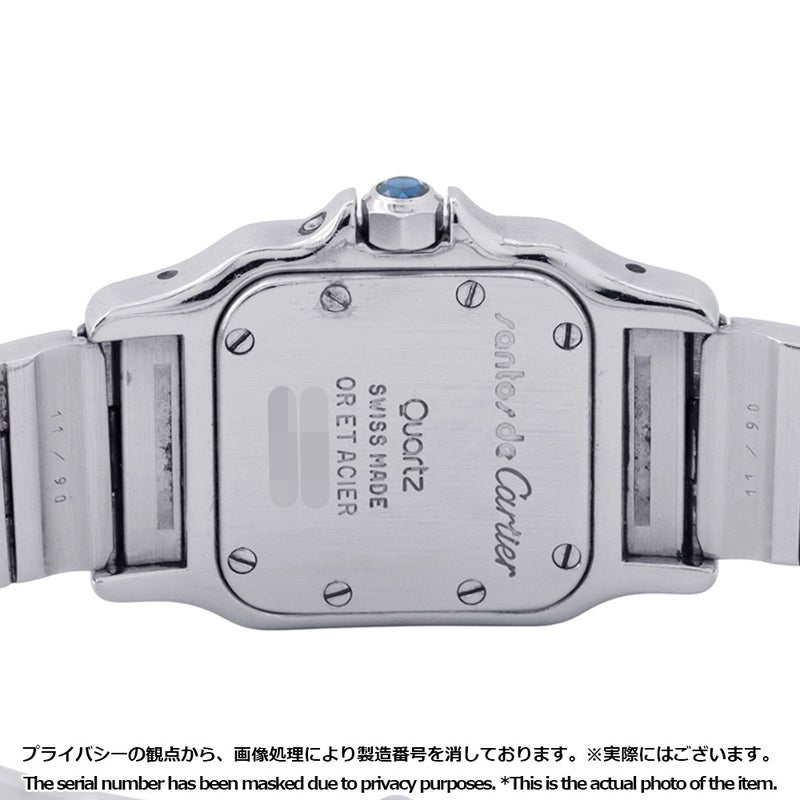カルティエ サントス ガルベ ムーンフェイズ SM W20008C4 Cartier 腕時計 アイボリー文字盤