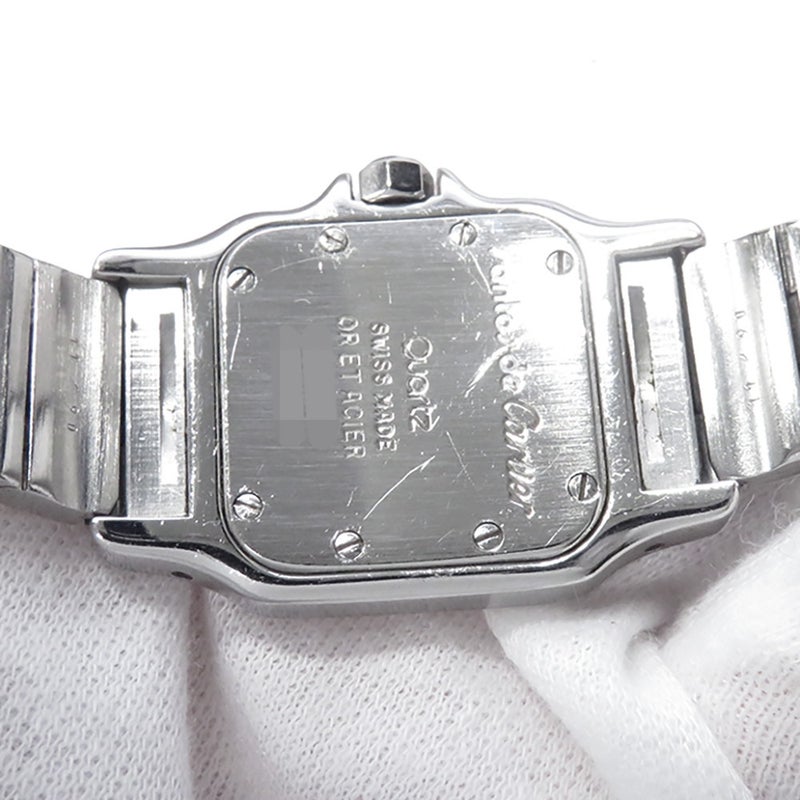 カルティエ サントス ガルベ ムーンフェイズ SM W20008C4 Cartier 腕時計 アイボリー文字盤