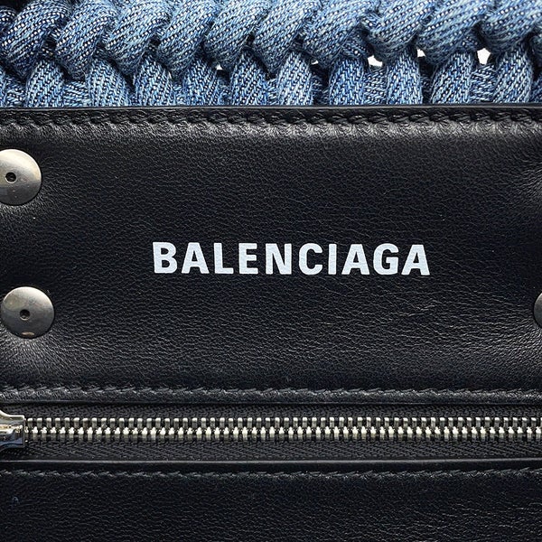 バレンシアガ ハンドバッグ ビストロ XS デニム 671342 BALENCIAGA バスケットバッグ 2wayショルダーバッグ