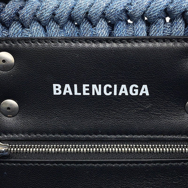 バレンシアガ ハンドバッグ ビストロ XS デニム 671342 BALENCIAGA バスケットバッグ 2wayショルダーバッグ