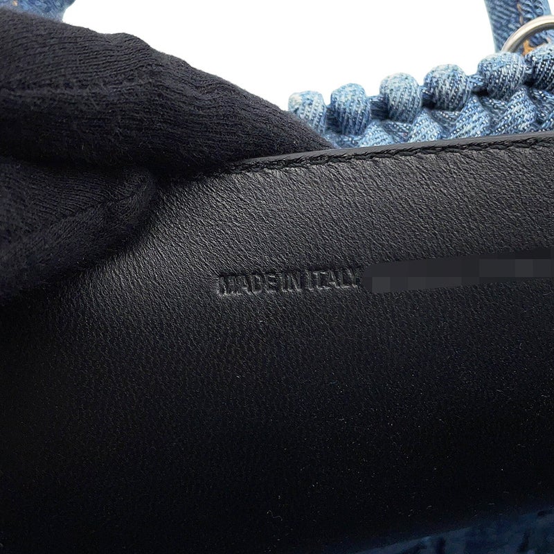 バレンシアガ ハンドバッグ ビストロ XS デニム 671342 BALENCIAGA バスケットバッグ 2wayショルダーバッグ