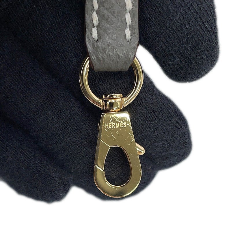 エルメス ハンドバッグ ミニケリー2 外縫い クレ/グリメイヤー/シャンパンゴールド金具 エプソン W刻印 HERMES 2wayバッグ SPO