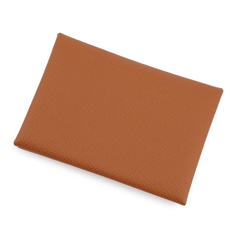 エルメス コインケース カルヴィ デュオ ヴェルソ ゴールド/ヴェールフィズ/シルバー金具 エプソン U刻印 財布