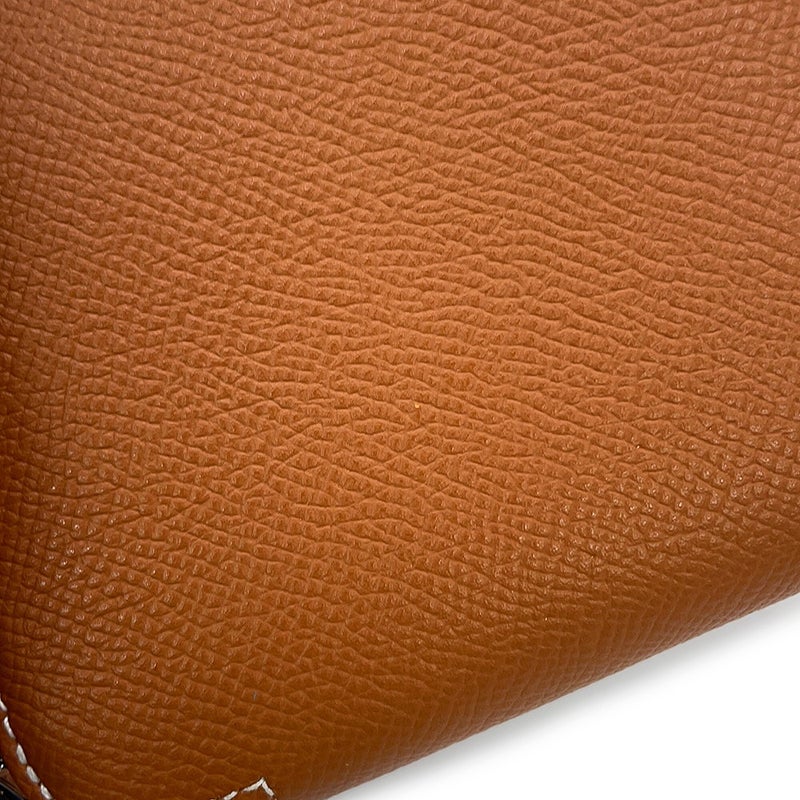 エルメス コインケース アザップコンパクト シルクイン ゴールド/シルバー金具 エプソン Z刻印 HERMES