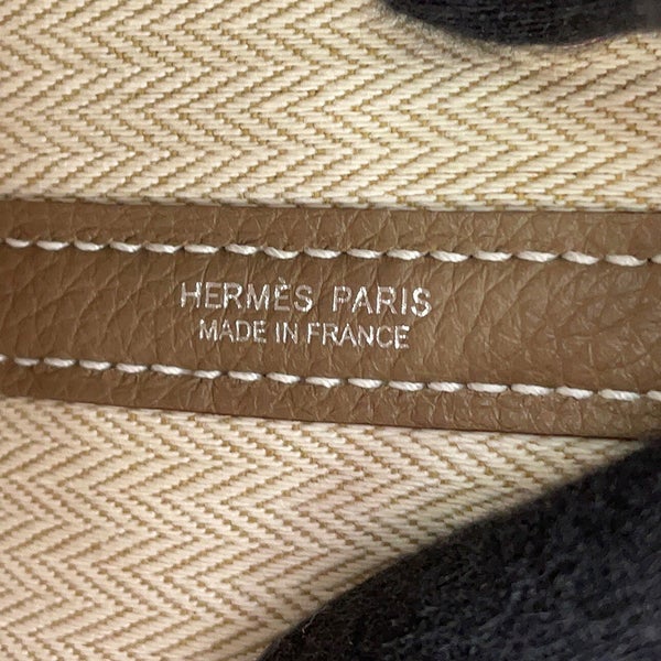 エルメス トートバッグ ネオ・ガーデン 23 ガーデンパーティ エトゥープ/シルバー金具 トゴ G刻印 HERMES