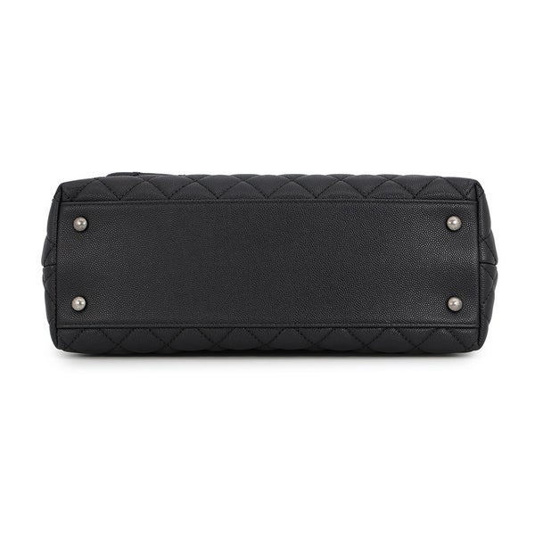 シャネル ハンドバッグ マトラッセ ココマーク ココハンドル フラップ キャビアスキン A92991 CHANEL ２wayショルダー 黒