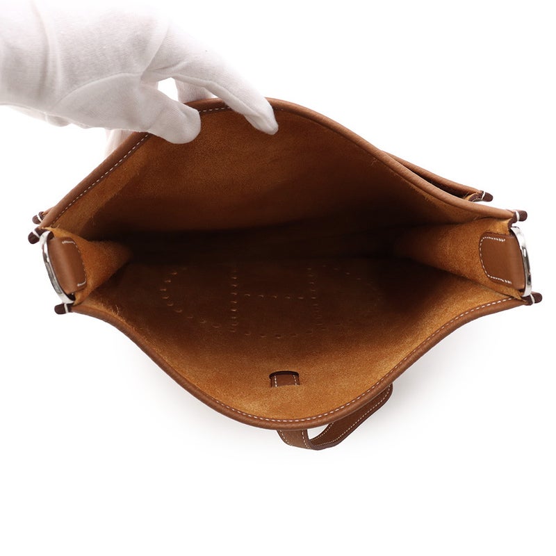 エルメス ショルダーバッグ エブリン3 PM ゴールド/シルバー金具 トリヨンクレマンス G刻印 HERMES Evelyne