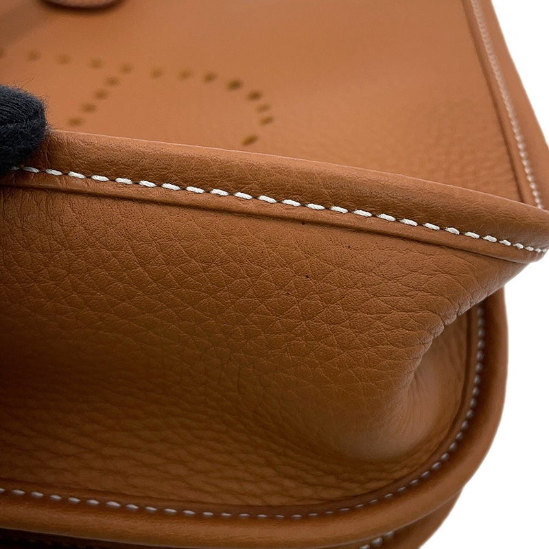 エルメス ショルダーバッグ エブリン3 PM ゴールド/シルバー金具 トリヨンクレマンス G刻印 HERMES Evelyne