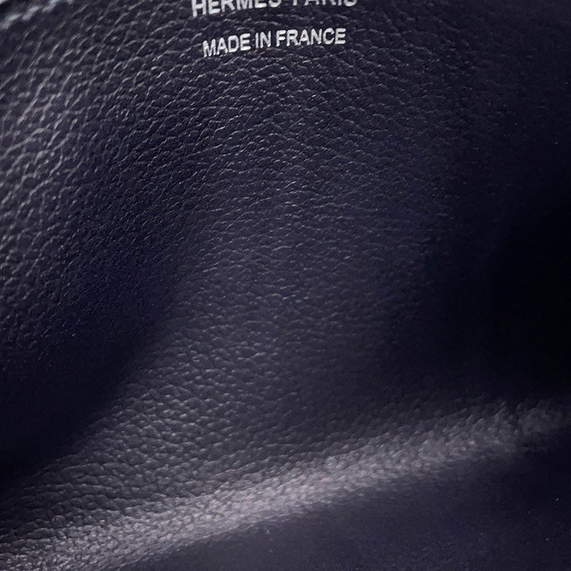 エルメス 長財布 パッサン ロング ブルーインディゴ/オンブレ/シルバー金具 エバーグレイン/リザード A刻印 HERMES