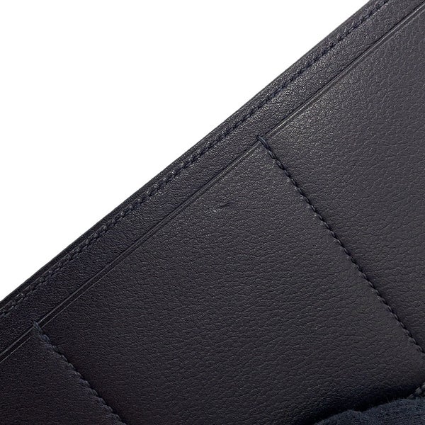 エルメス 長財布 パッサン ロング ブルーインディゴ/オンブレ/シルバー金具 エバーグレイン/リザード A刻印 HERMES