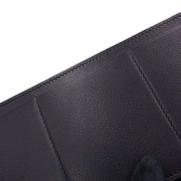 エルメス 長財布 パッサン ロング ブルーインディゴ/オンブレ/シルバー金具 エバーグレイン/リザード A刻印 HERMES