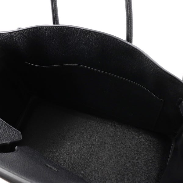 エルメス バーキン35 ブラック/シルバー金具 トゴ K刻印 HERMES Birkin ハンドバッグ 黒