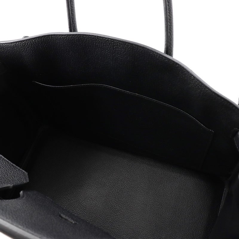 エルメス バーキン35 ブラック/シルバー金具 トゴ K刻印 HERMES Birkin ハンドバッグ 黒