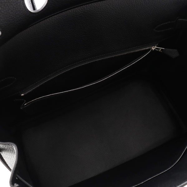 エルメス バーキン35 ブラック/シルバー金具 トゴ K刻印 HERMES Birkin ハンドバッグ 黒