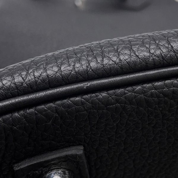 エルメス バーキン35 ブラック/シルバー金具 トゴ K刻印 HERMES Birkin ハンドバッグ 黒