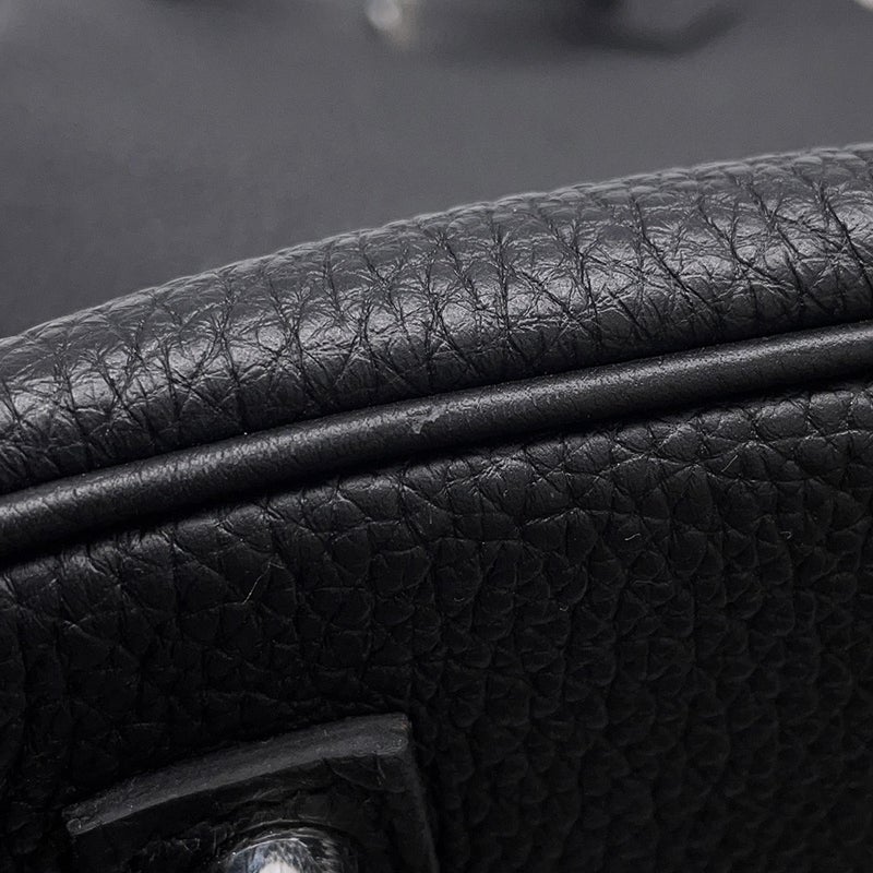 エルメス バーキン35 ブラック/シルバー金具 トゴ K刻印 HERMES Birkin ハンドバッグ 黒