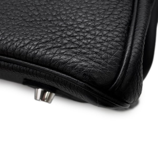 エルメス バーキン35 ブラック/シルバー金具 トゴ K刻印 HERMES Birkin ハンドバッグ 黒