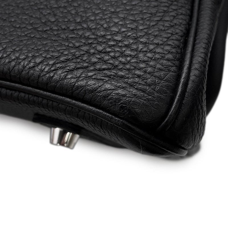 エルメス バーキン35 ブラック/シルバー金具 トゴ K刻印 HERMES Birkin ハンドバッグ 黒