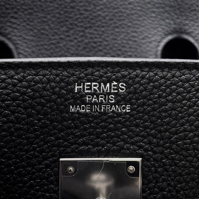 エルメス バーキン35 ブラック/シルバー金具 トゴ K刻印 HERMES Birkin ハンドバッグ 黒