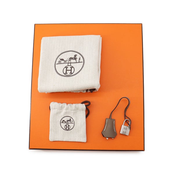 エルメス バーキン25 エトゥープ/シルバー金具 トゴ G刻印 HERMES Birkin ハンドバッグ