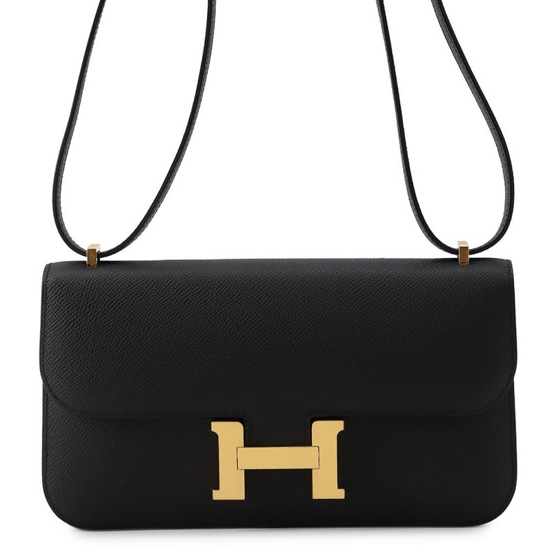 エルメス ショルダーバッグ コンスタンス エラン ミロワール ブラック/ゴールド金具 エプソン G刻印 HERMES 黒
